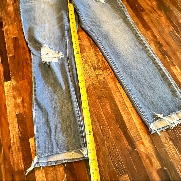 MADEWELL women's high-rise slim boyfriend distressed denim size 26 - Picture 2 of 9